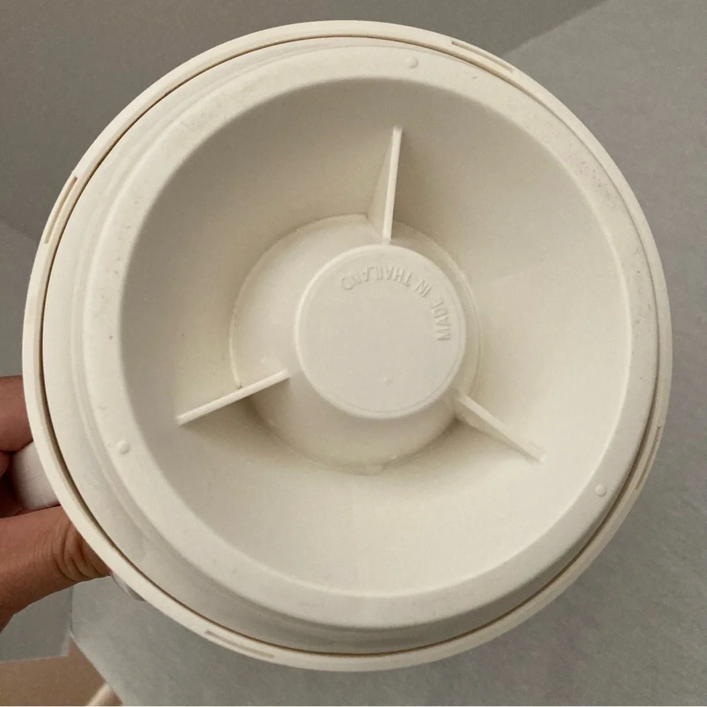 Vintage Corning Thermique White Ribbed Thermal Coffee Carafe w Lid
